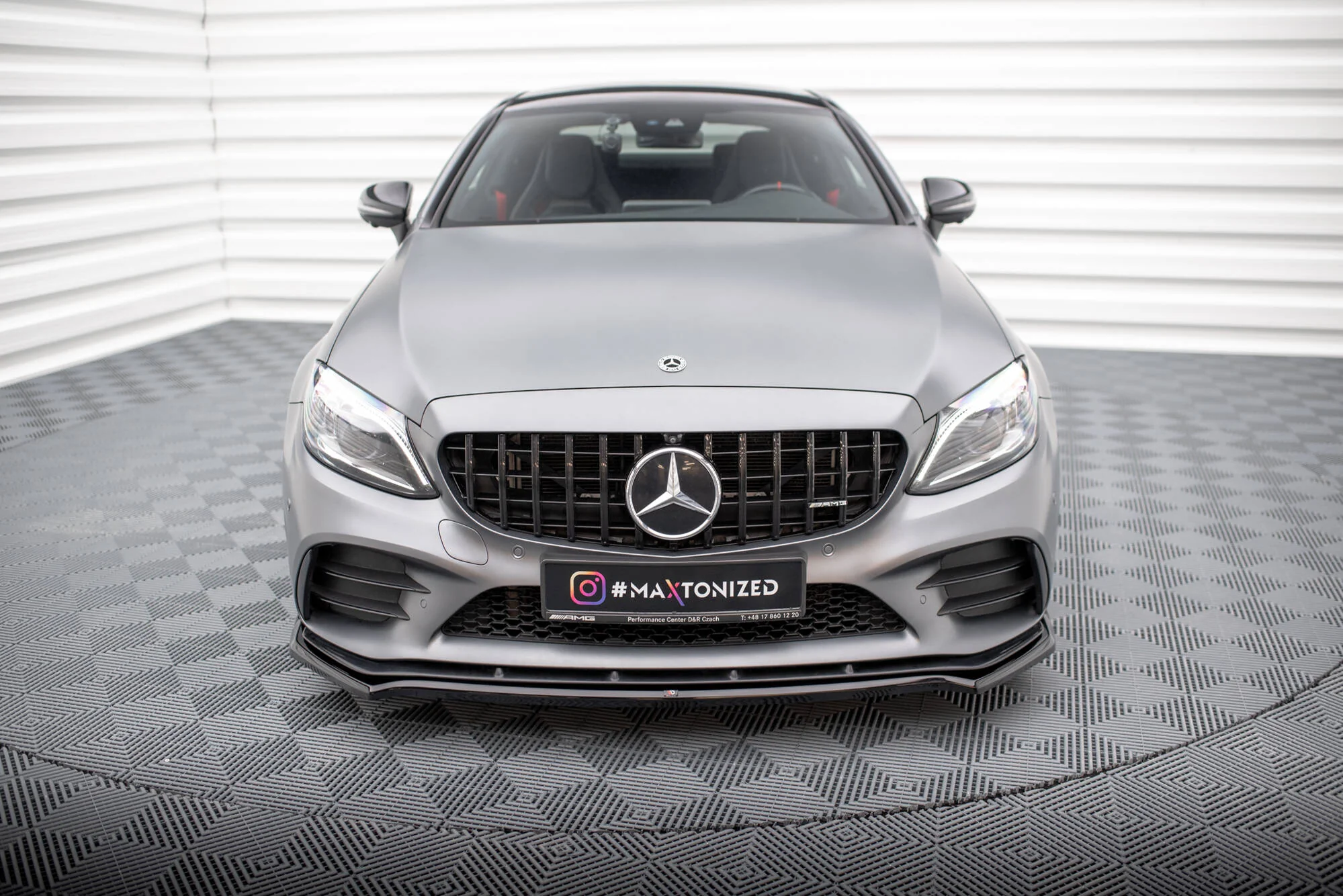 FRONT SPLITTER V.1 MERCEDES-AMG C43 COUPE / SEDAN C205 / W205 FACELIFT - Image 5