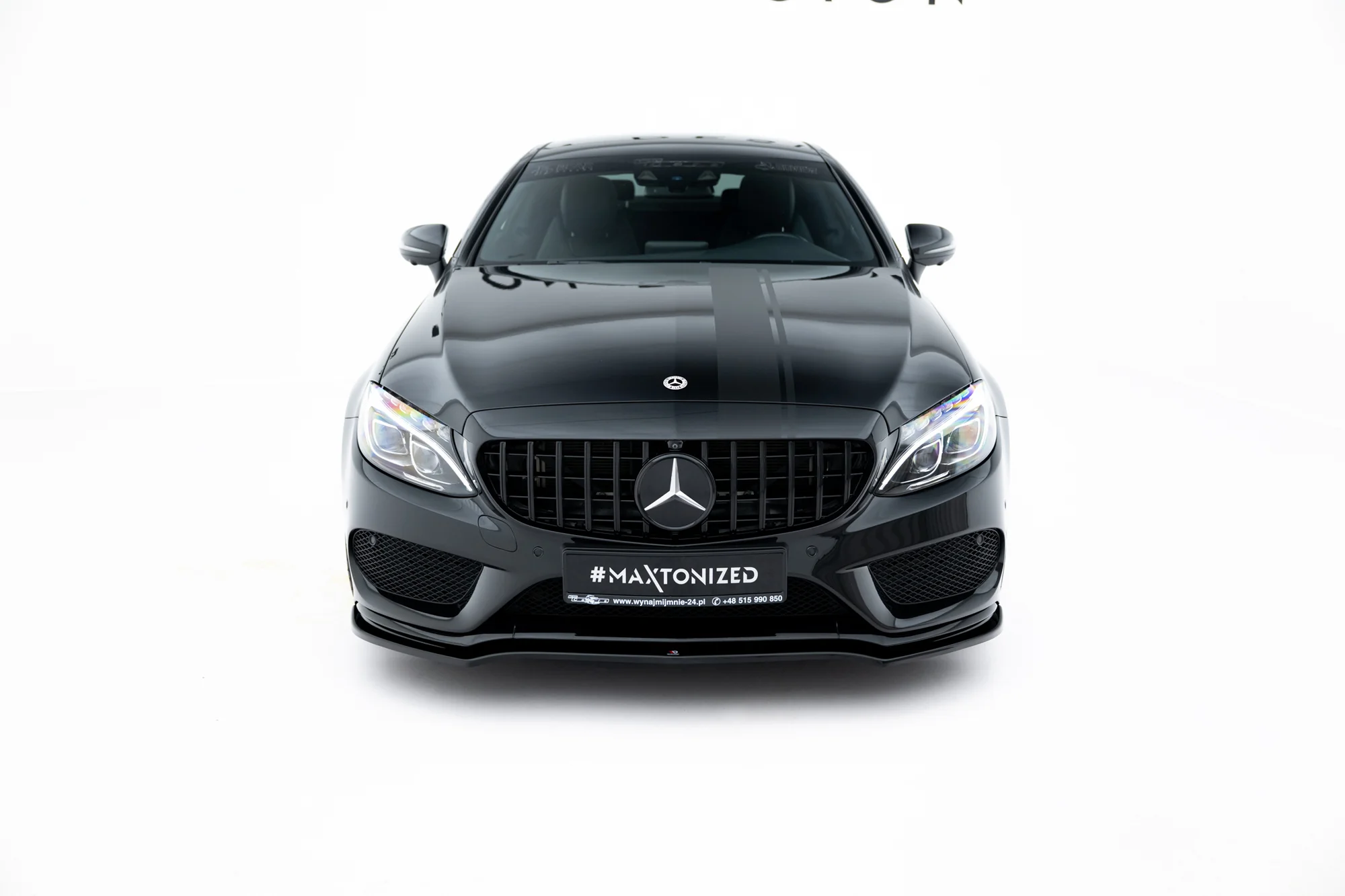 FRONT SPLITTER V.1 MERCEDES- BENZ C-CLASS W205 COUPE AMG-LINE - Image 3
