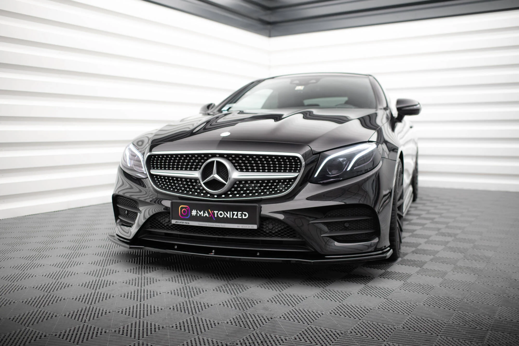 FRONT SPLITTER V.1 MERCEDES-BENZ E-CLASS W213 COUPE (C238) AMG-LINE / CABRIOLET (A238) AMG-LINE / 53 AMG