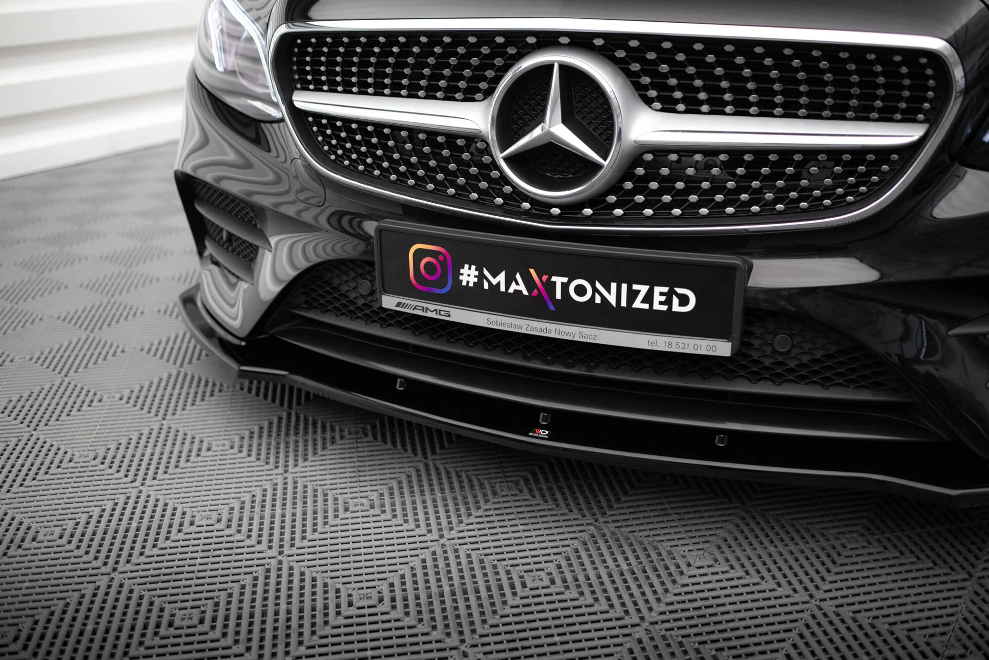 FRONT SPLITTER V.1 MERCEDES-BENZ E-CLASS W213 COUPE (C238) AMG-LINE / CABRIOLET (A238) AMG-LINE / 53 AMG - Image 3