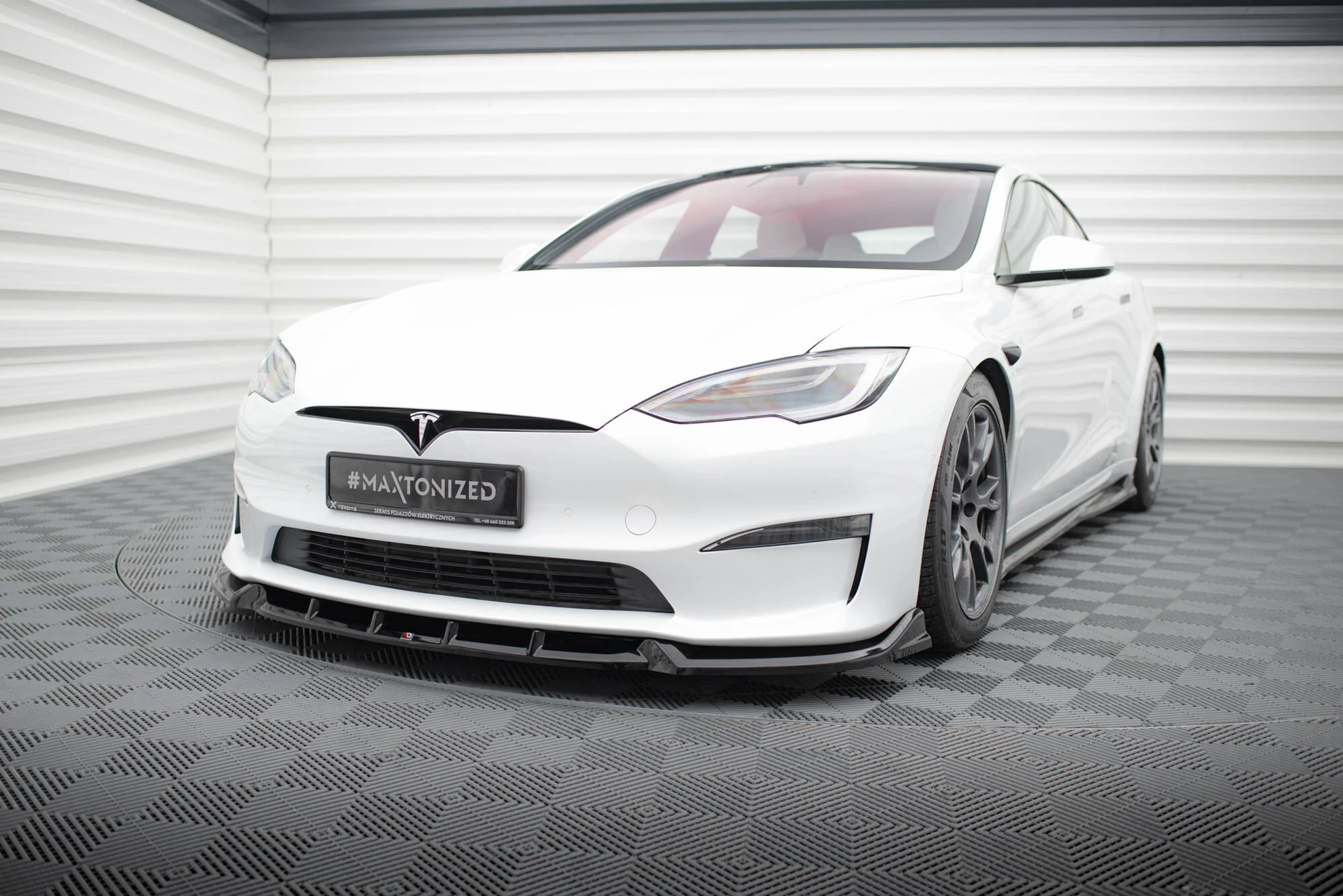 FRONT SPLITTER V.1 TESLA MODEL S PLAID MK1 FACELIFT - Image 3