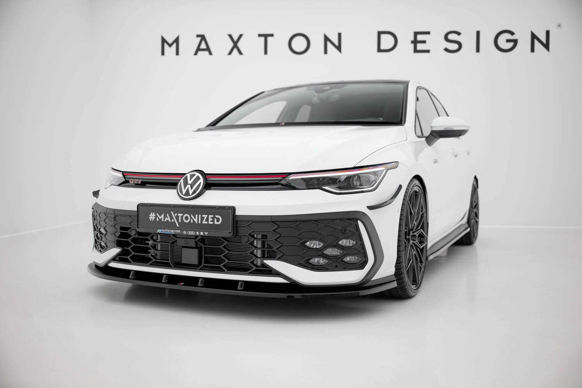 Front Splitter V.1 Volkswagen Golf GTI / GTE / R-Line Mk8 Facelift - Image 2