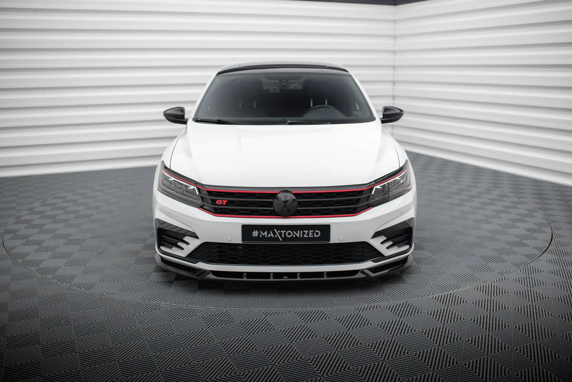 FRONT SPLITTER V.1 VOLKSWAGEN PASSAT GT B8 FACELIFT USA - Image 2