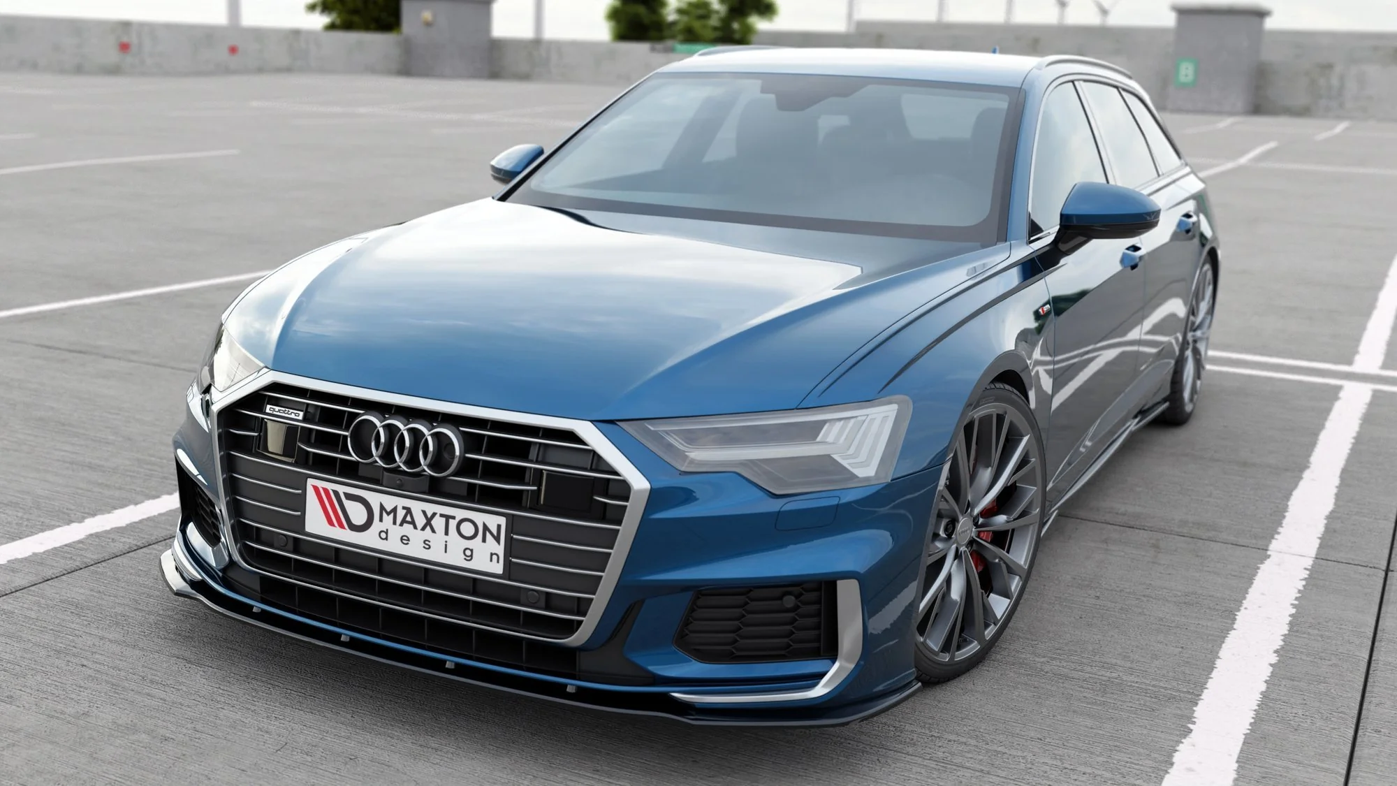 FRONT SPLITTER V.2 AUDI A6 S-LINE / S6 C8 - Image 2