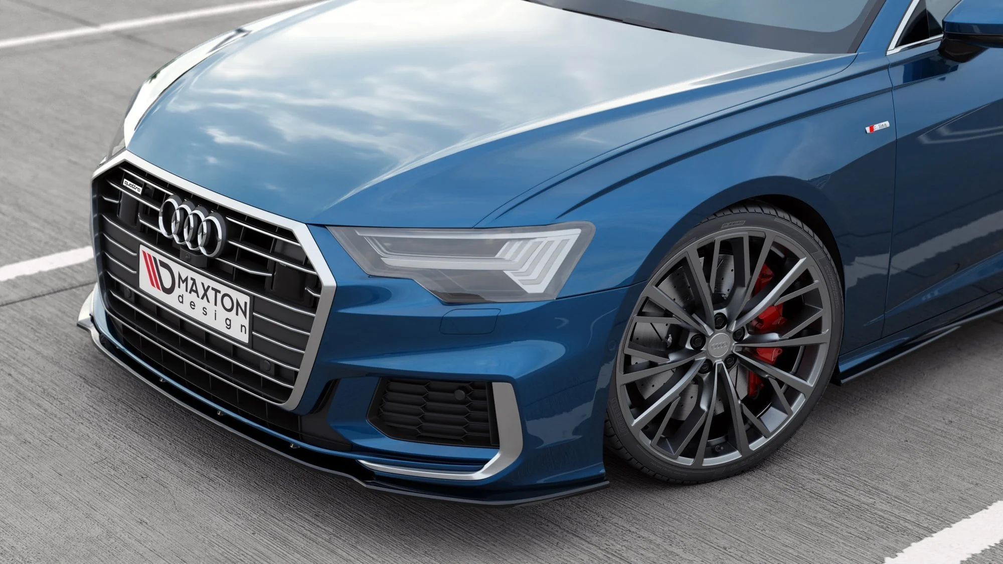 FRONT SPLITTER V.2 AUDI A6 S-LINE / S6 C8 - Image 3