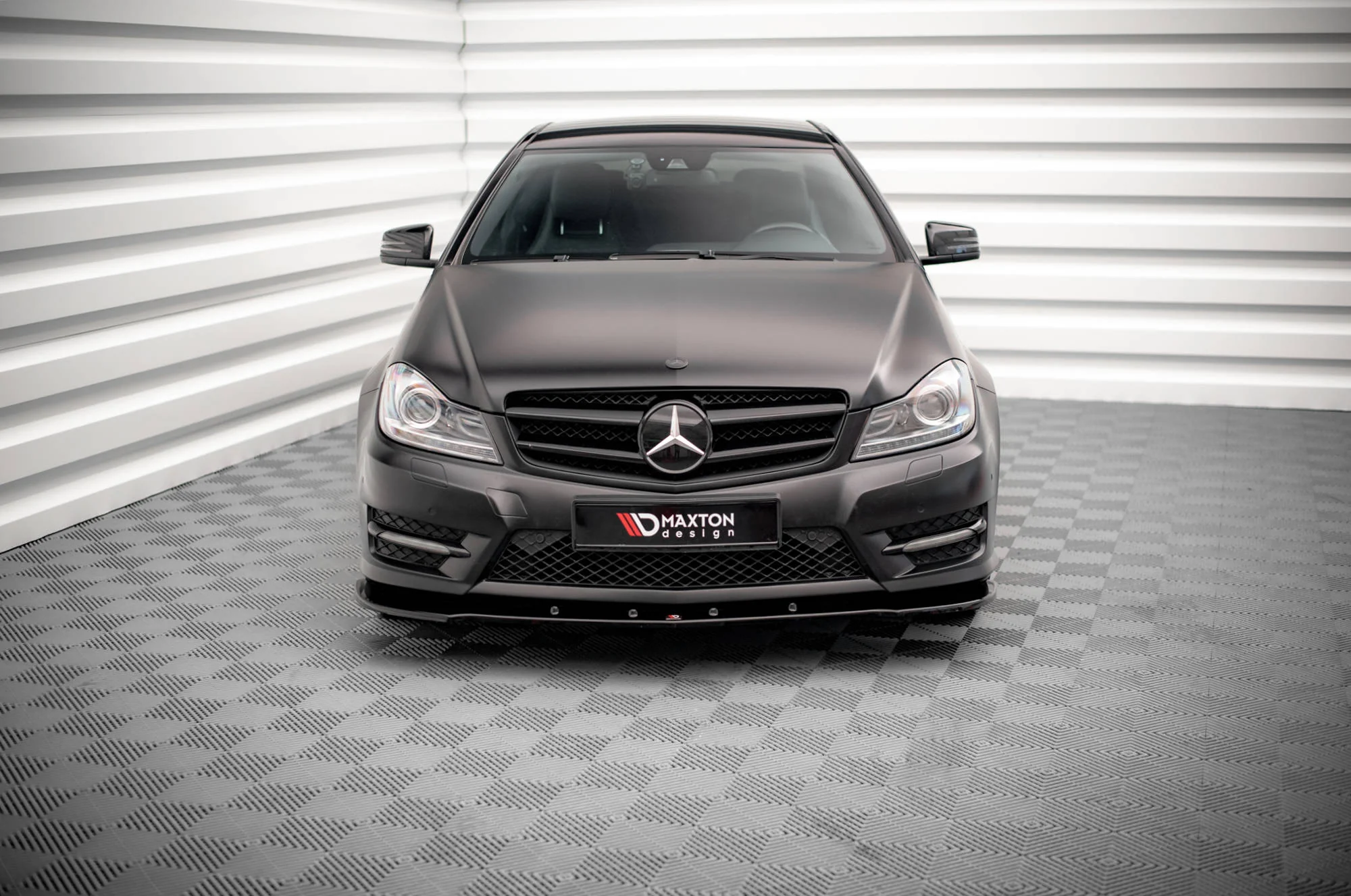 FRONT SPLITTER V.2 MERCEDES-BENZ C COUPE AMG-LINE C204 - Image 4
