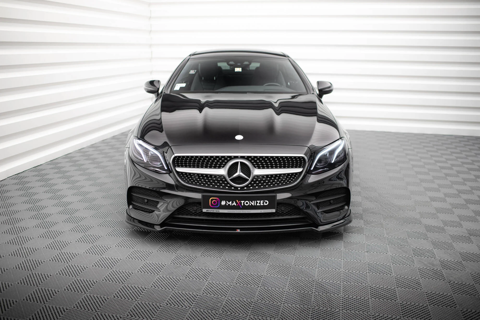 FRONT SPLITTER V.2 MERCEDES-BENZ E-CLASS W213 COUPE (C238) / / CABRIOLET (A238) AMG-LINE / 53 AMG 2017 - 2020 - Image 2