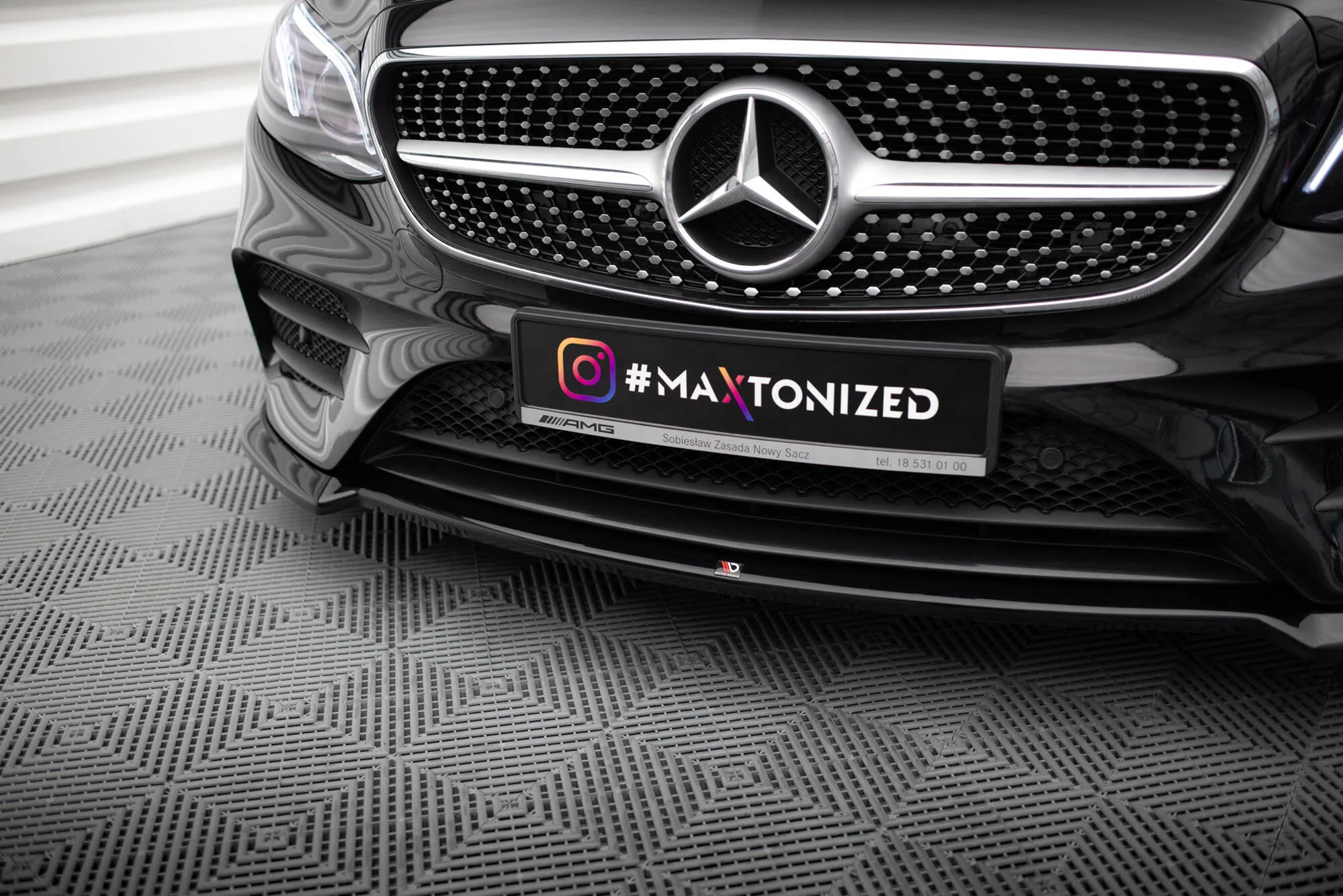 FRONT SPLITTER V.2 MERCEDES-BENZ E-CLASS W213 COUPE (C238) / / CABRIOLET (A238) AMG-LINE / 53 AMG 2017 - 2020 - Image 3