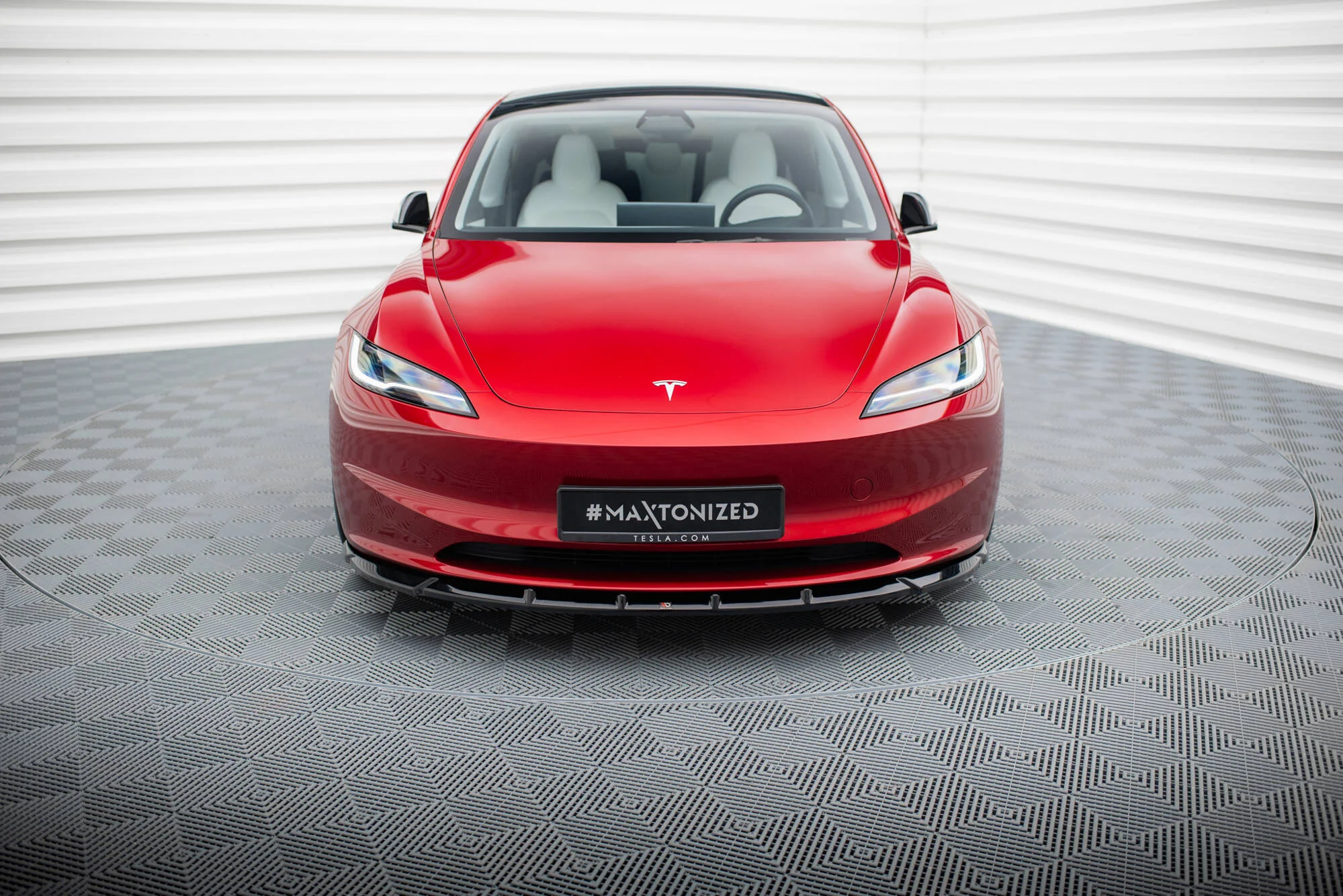 FRONT SPLITTER V.2 TESLA MODEL 3 PROJECT HIGHLAND (FACELIFT) - Image 2