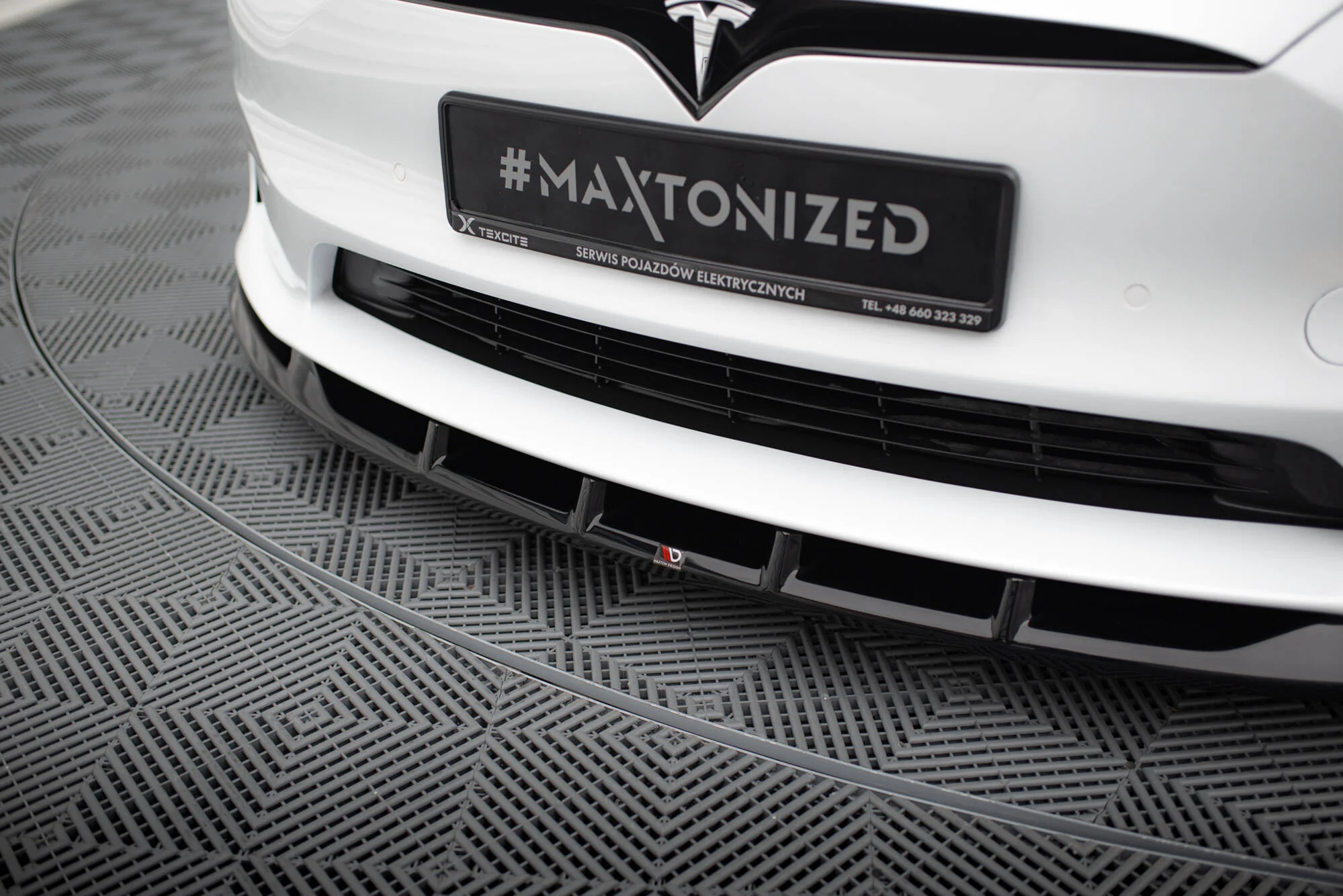 FRONT SPLITTER V.3 TESLA MODEL S PLAID MK1 FACELIFT - Image 5