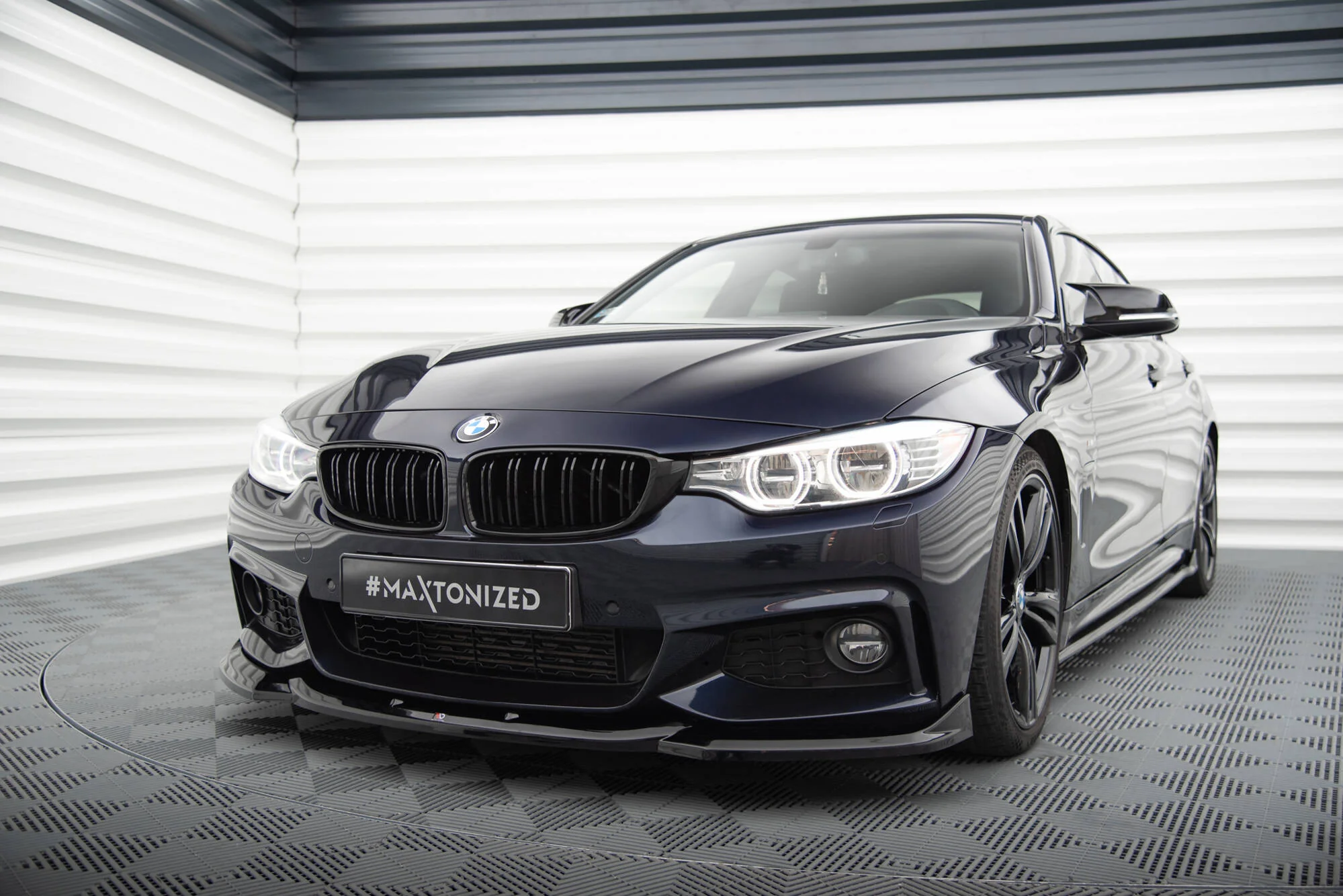 FRONT SPLITTER V.6 BMW 4 COUPE / GRAN COUPE / CABRIO M-PACK F32 / F36 / F33 - Image 2