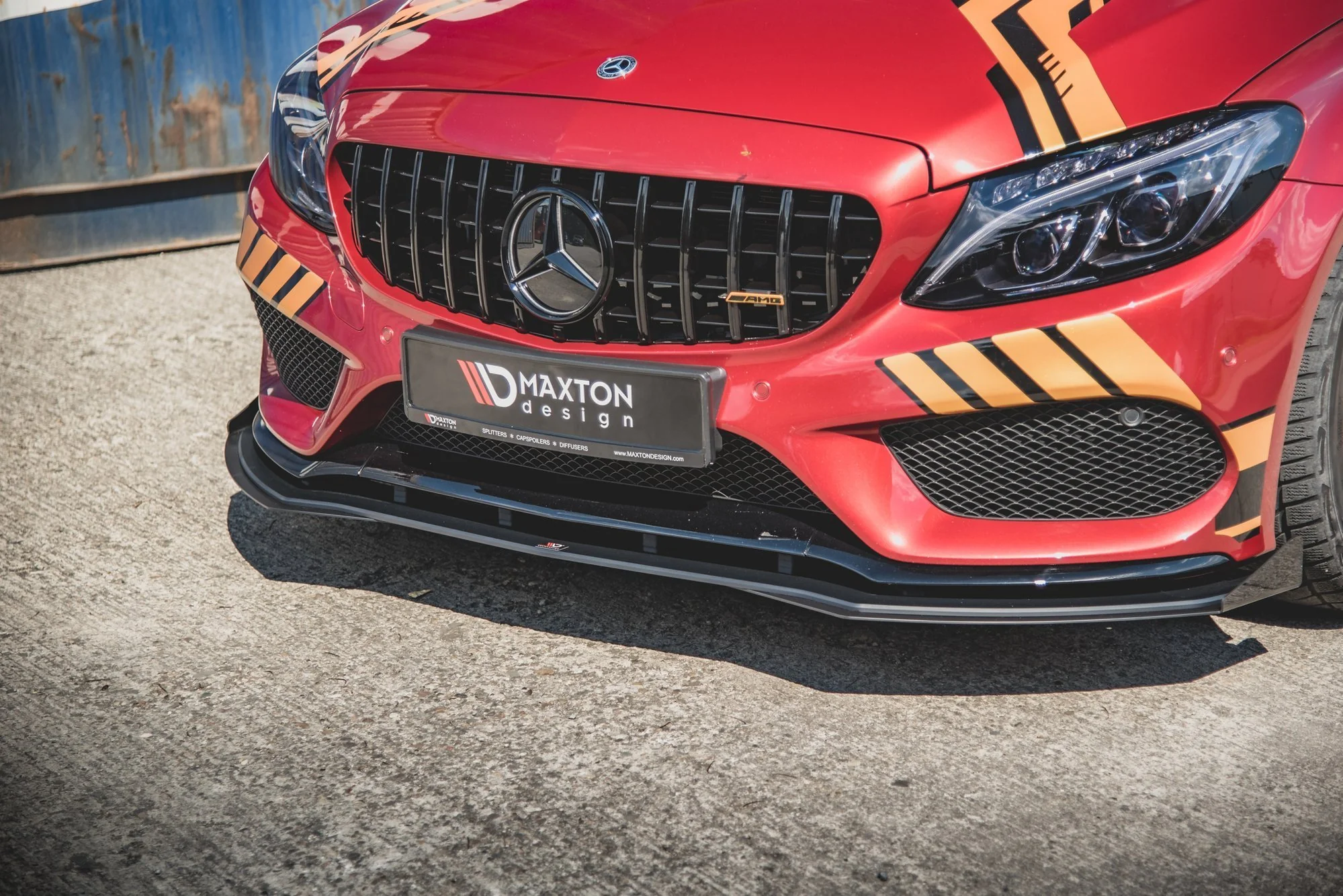 RACING DURABILITY FRONT SPLITTER + FLAPS MERCEDES - AMG C43 COUPE C205 - Image 5