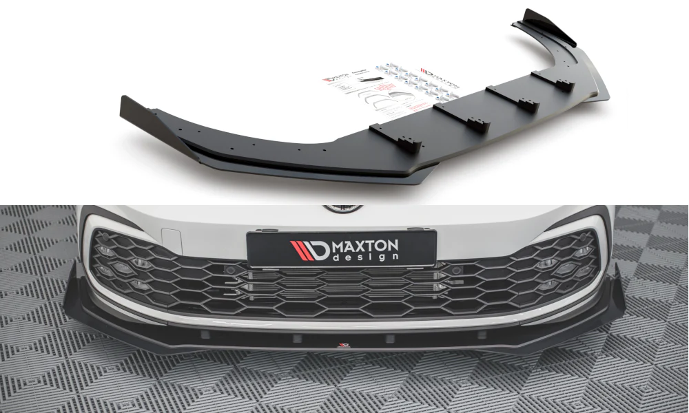RACING DURABILITY FRONT SPLITTER + FLAPS VOLKSWAGEN GOLF 8 GTI / R-LINE