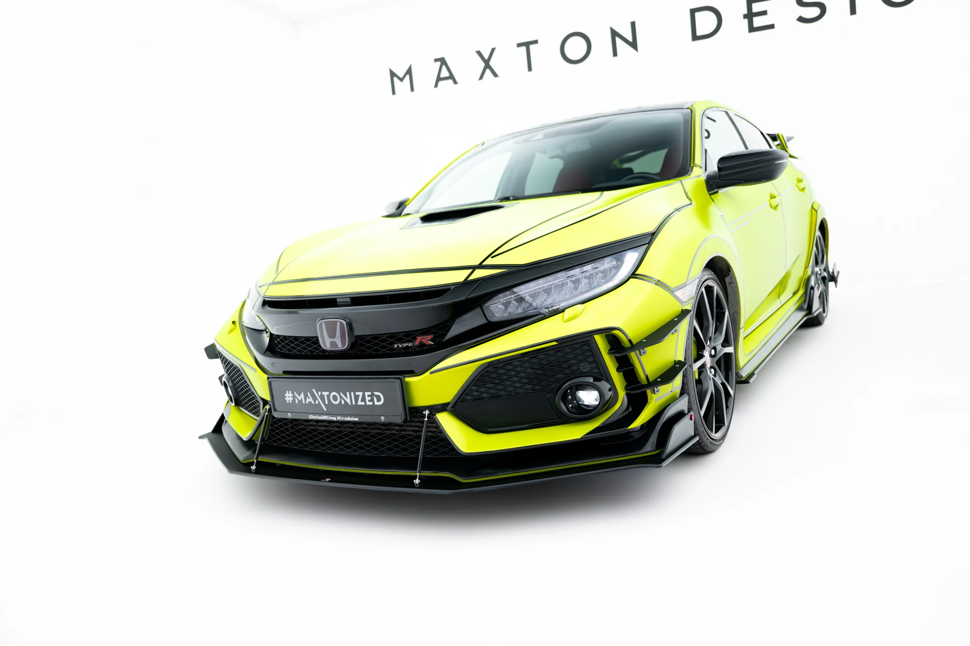 RACING DURABILITY FRONT SPLITTER HONDA CIVIC X TYPE-R - Image 2