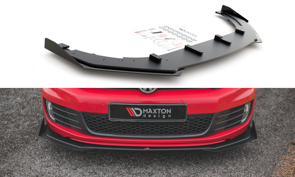 RACING DURABILITY FRONT SPLITTER V.3 + FLAPS VOLKSWAGEN GOLF GTI MK6