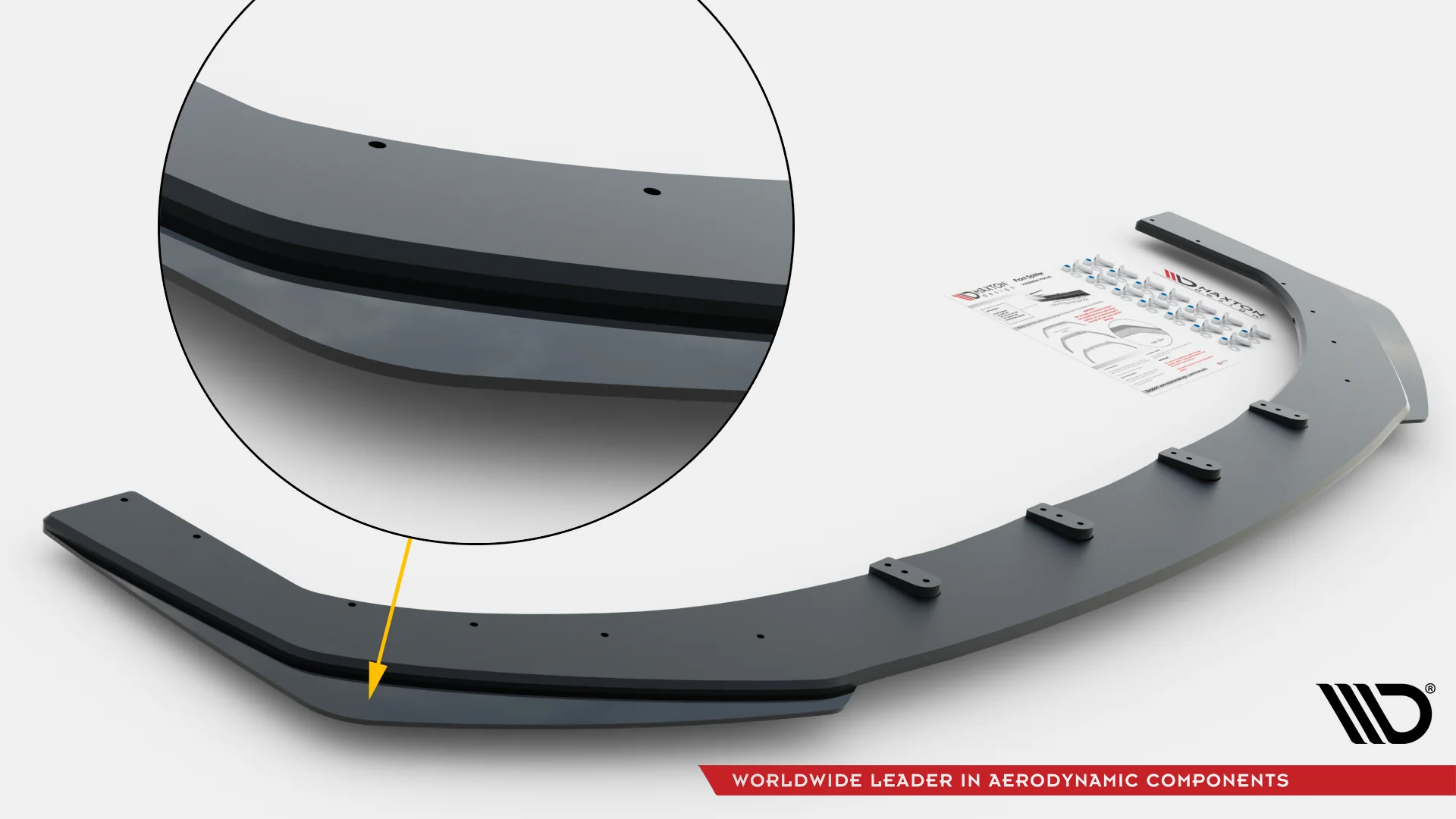 RACING DURABILITY FRONT SPLITTER V.3 + FLAPS VOLKSWAGEN GOLF GTI MK6 - Image 8