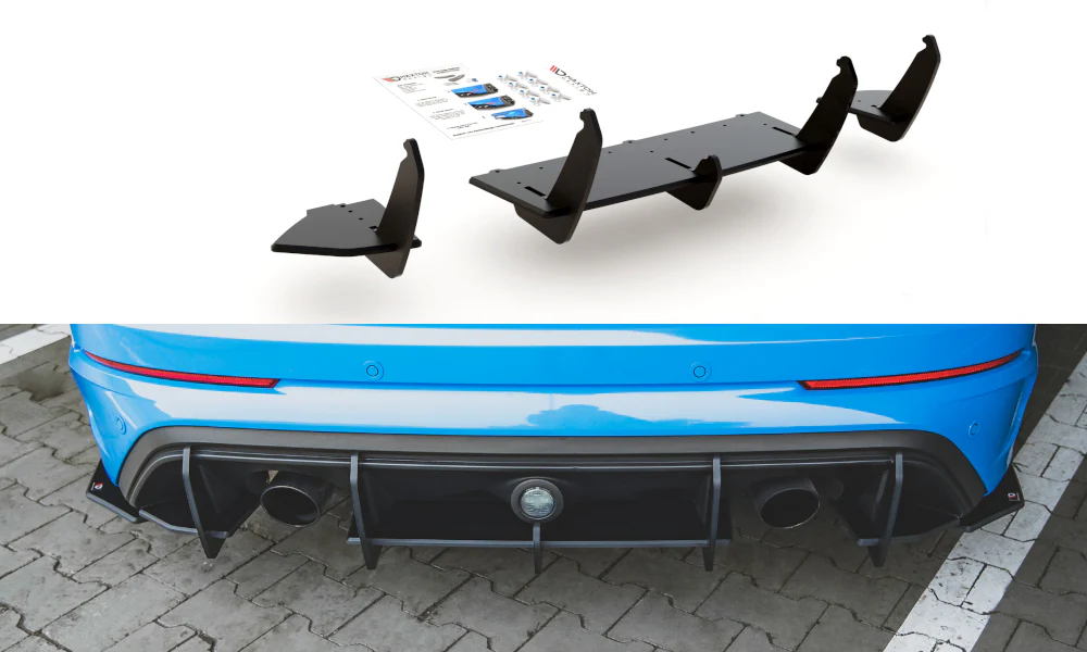 RACING DURABILITY REAR DIFFUSER FORD FOCUS RS MK3