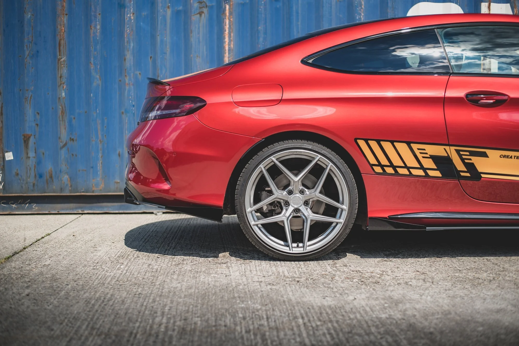 RACING DURABILITY REAR SIDE SPLITTERS + FLAPS MERCEDES-AMG C43 COUPE C205 - Image 3