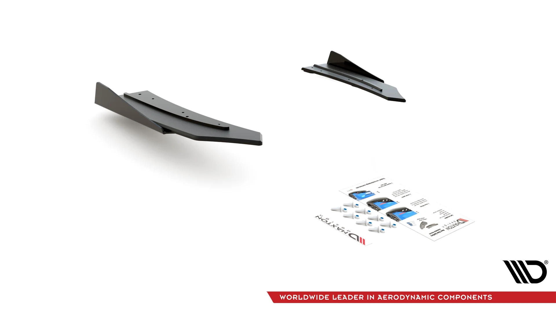 RACING DURABILITY REAR SIDE SPLITTERS + FLAPS MERCEDES-AMG C43 COUPE C205 - Image 7