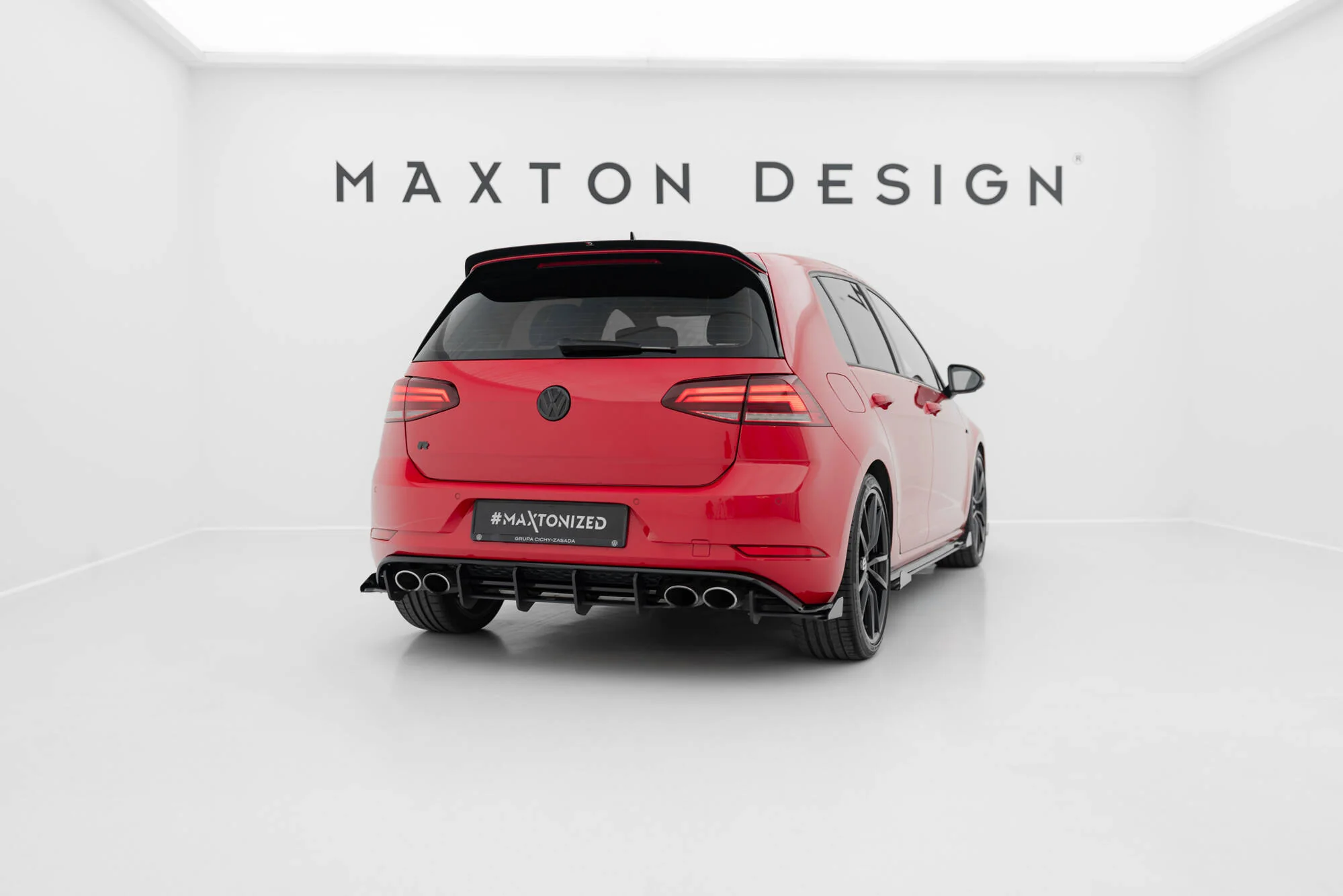 RACING DURABILITY REAR SIDE SPLITTERS + FLAPS VW GOLF 7 R FACELIFT - Image 2