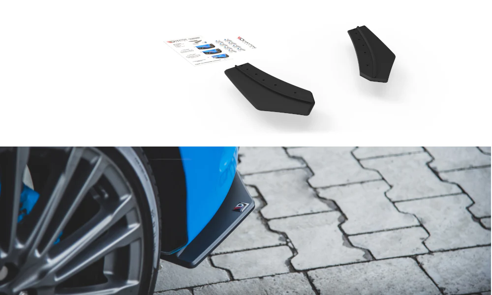 RACING DURABILITY REAR SIDE SPLITTERS FORD FOCUS RS MK3
