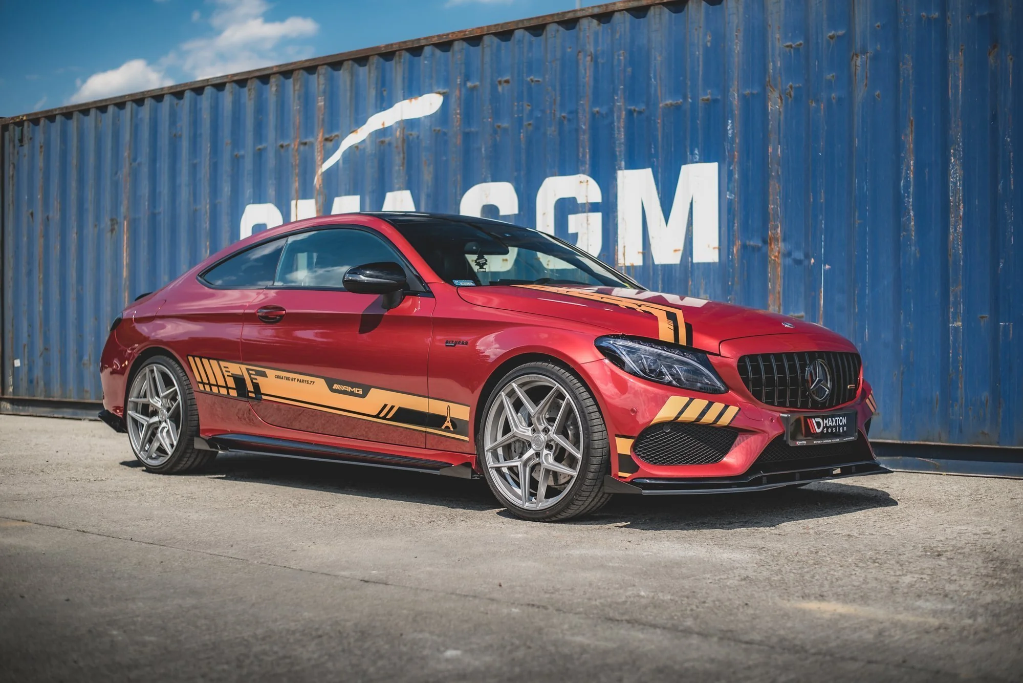 RACING DURABILITY SIDE SKIRTS DIFFUSERS + FLAPS MERCEDES-AMG C43 COUPE C205 - Image 2