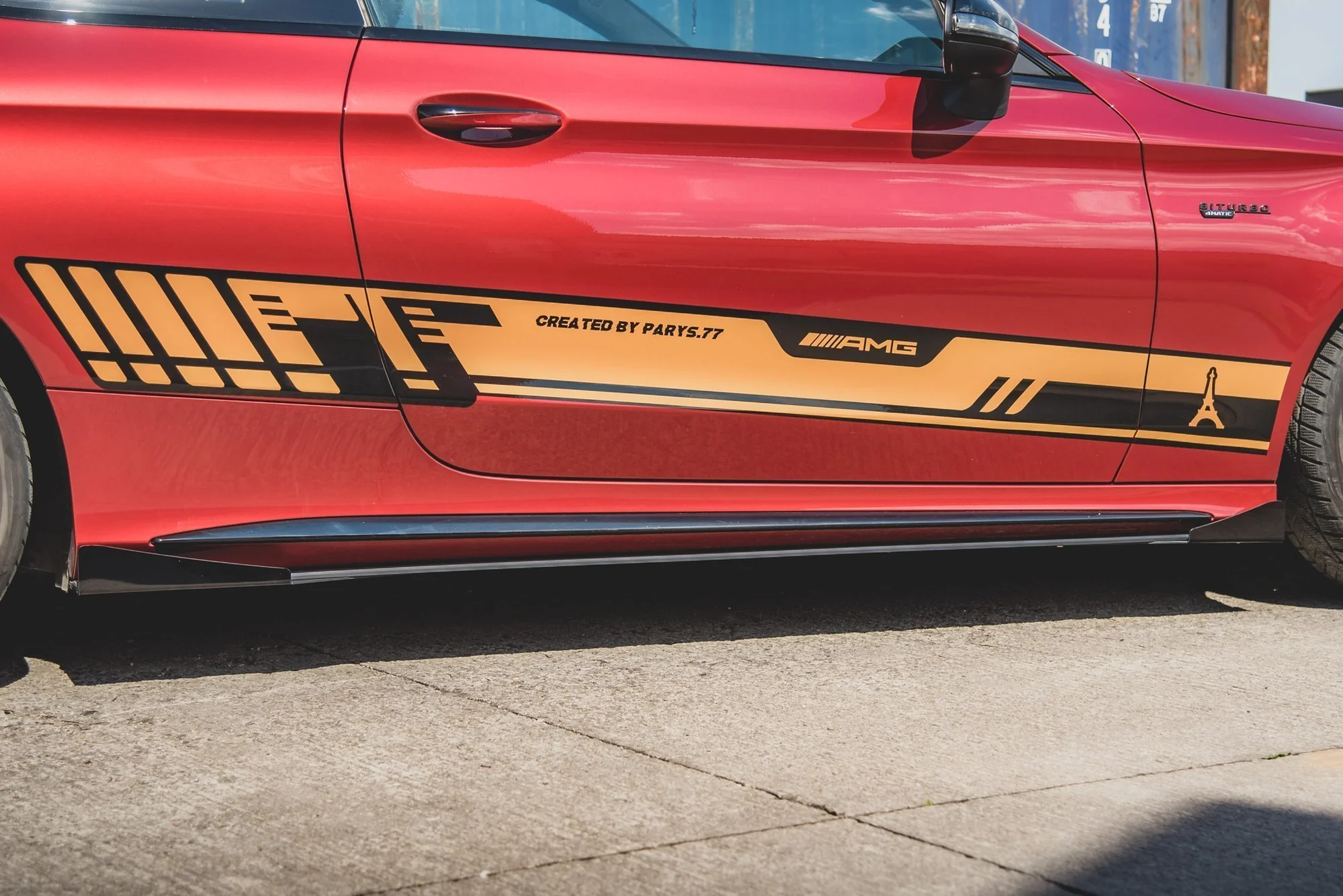 RACING DURABILITY SIDE SKIRTS DIFFUSERS + FLAPS MERCEDES-AMG C43 COUPE C205 - Image 5