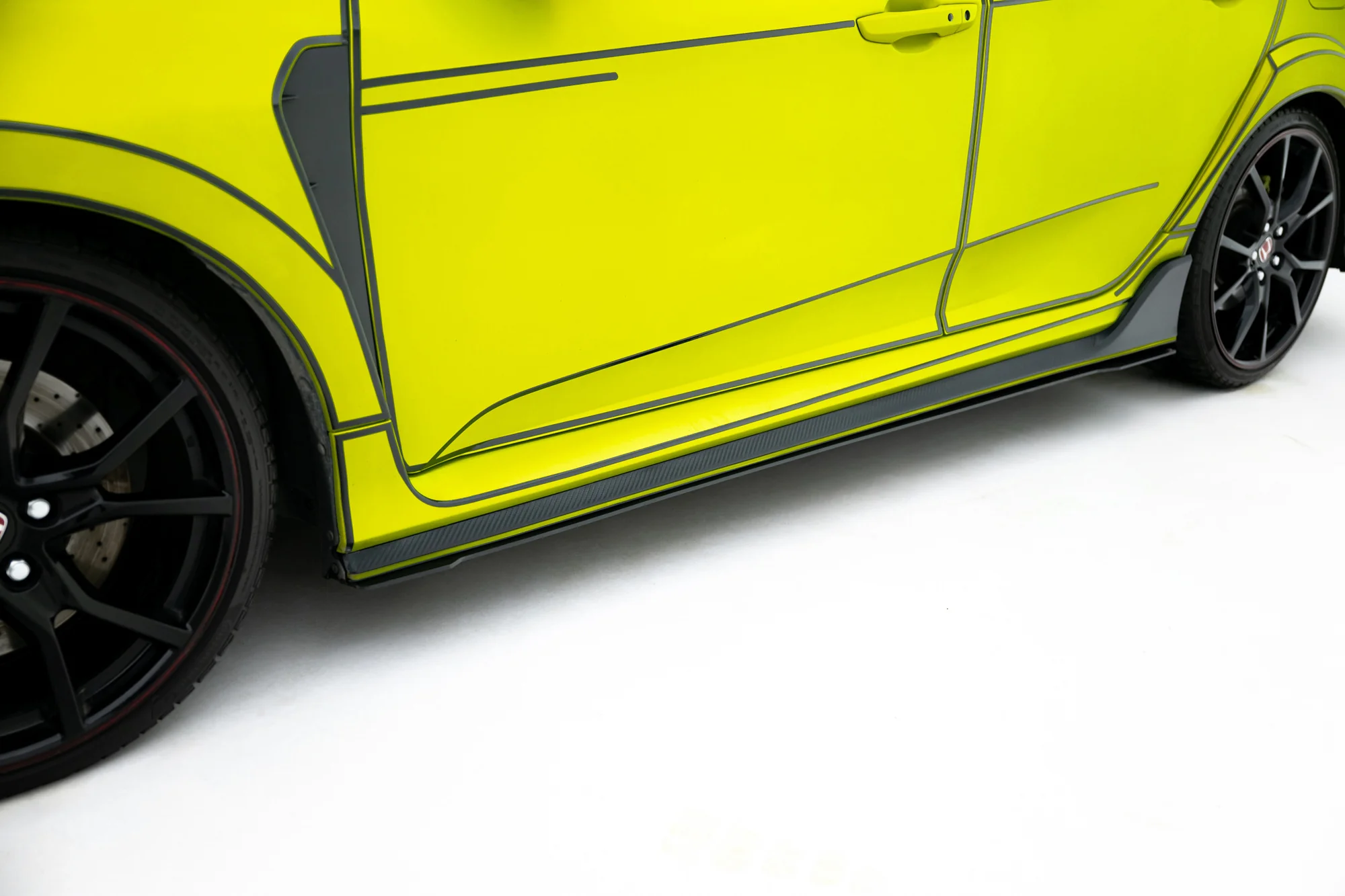 RACING SIDE SKIRTS DIFFUSERS HONDA CIVIC X TYPE R - Image 2