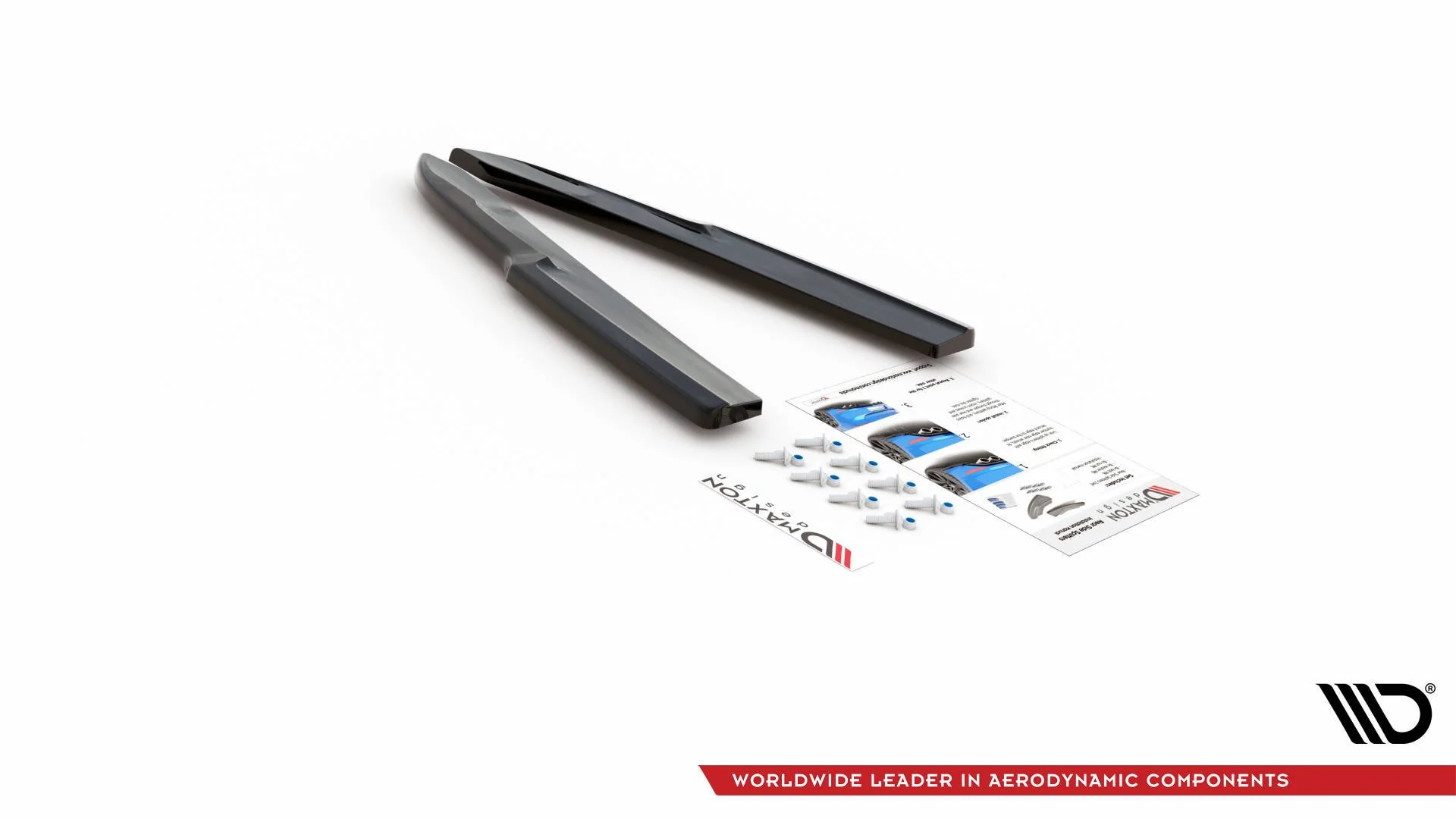 REAR SIDE SPLITTERS AUDI A6 C8 S-LINE (set for Maxton valance) - Image 7