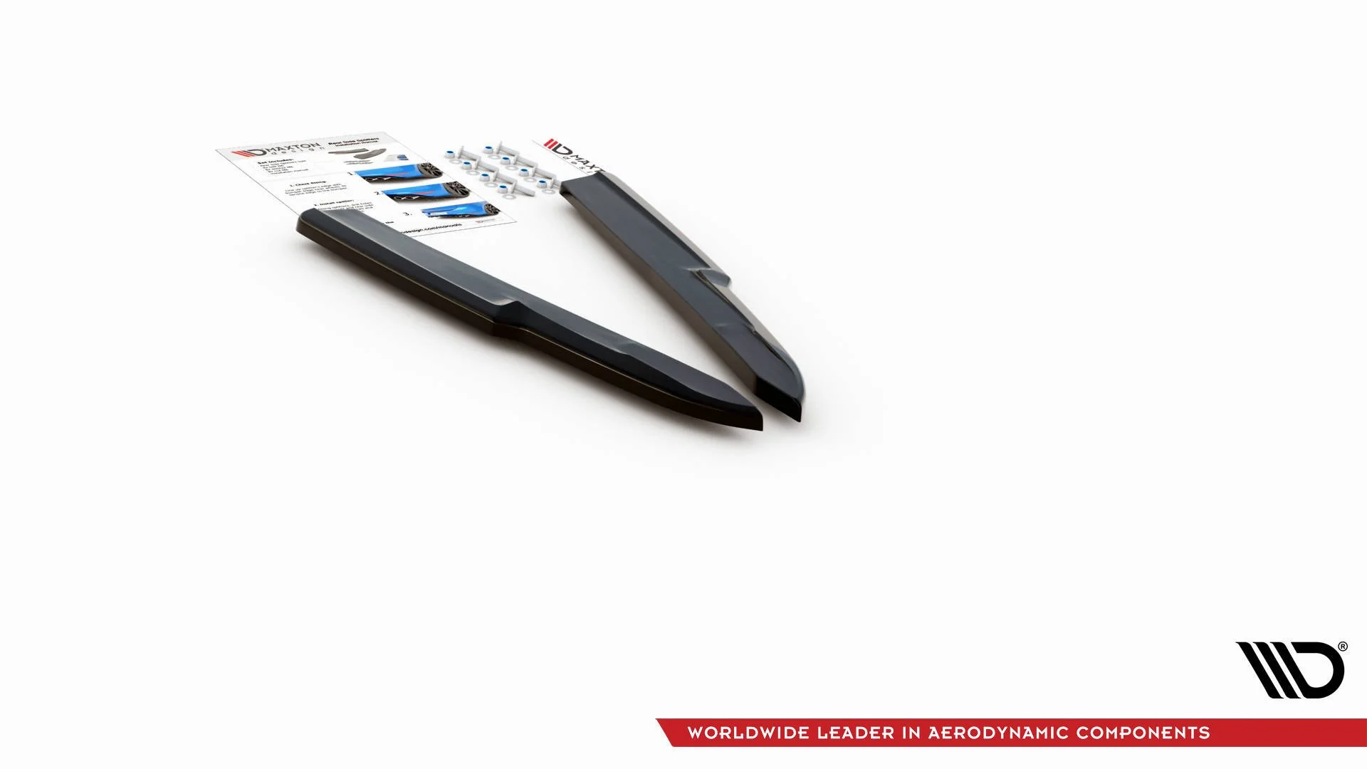 REAR SIDE SPLITTERS AUDI A6 C8 S-LINE (set for Maxton valance) - Image 8