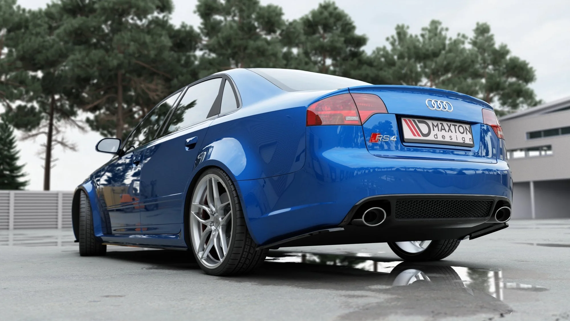 REAR SIDE SPLITTERS AUDI RS4 B7 - Image 4