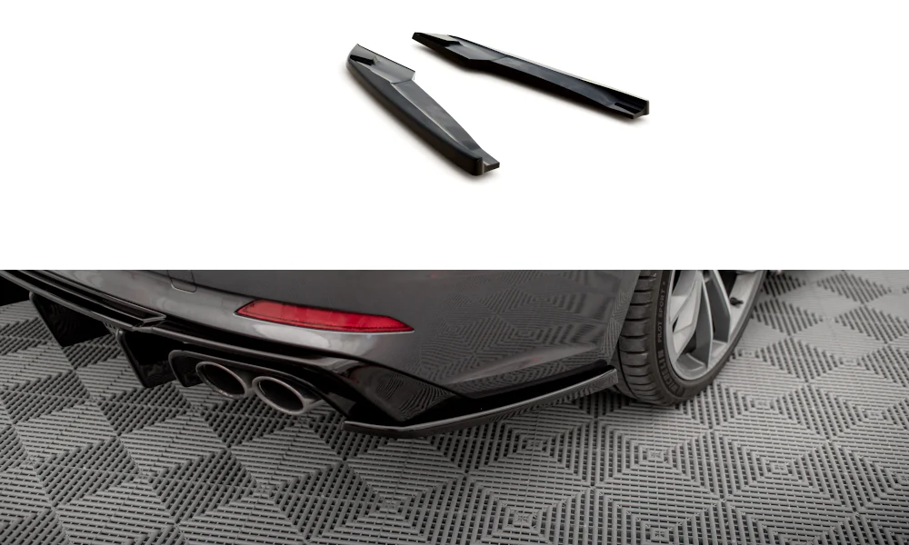 REAR SIDE SPLITTERS AUDI S5 COUPE / SPORTBACK F5 (set for Maxton valance)