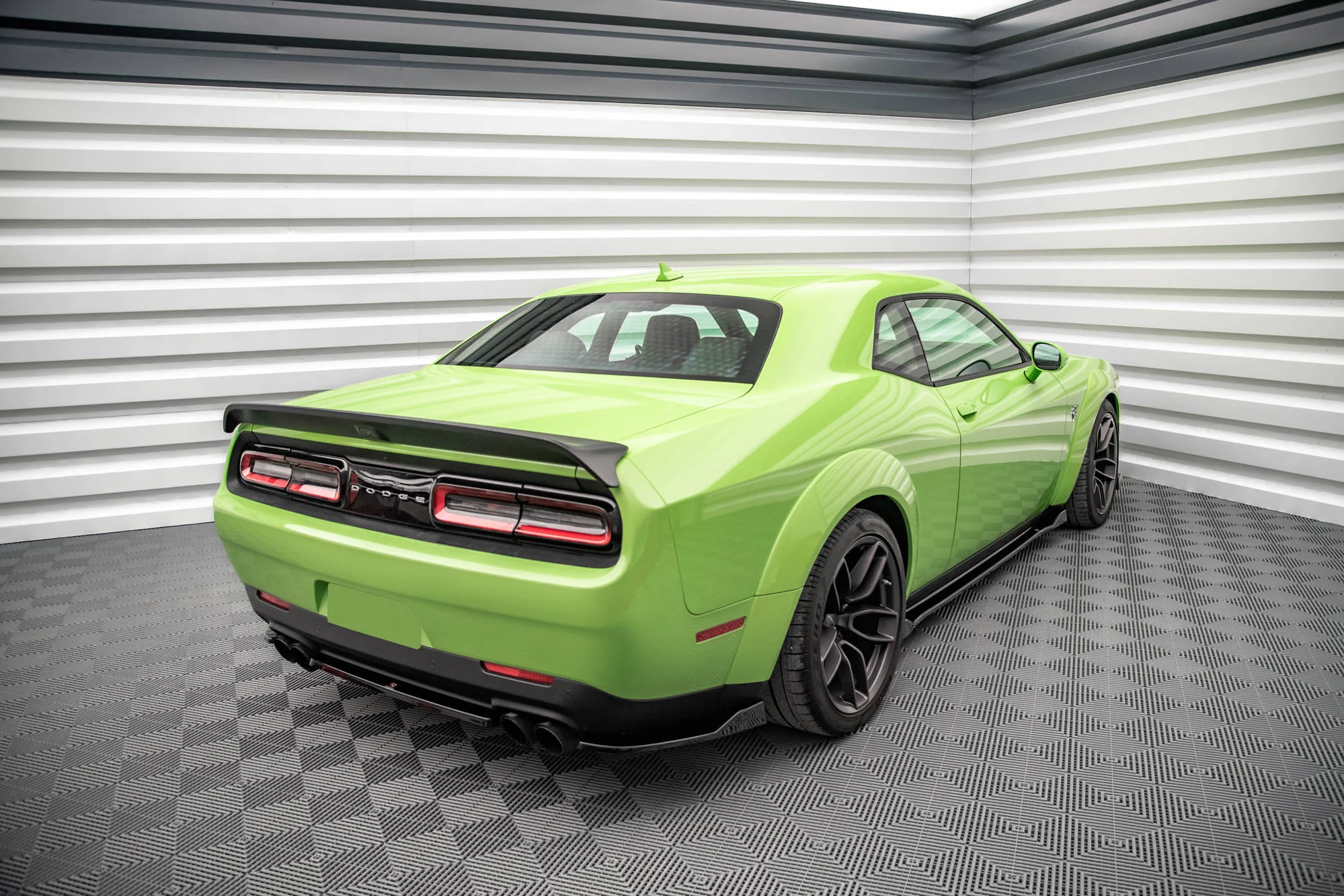 REAR SIDE SPLITTERS DODGE CHALLENGER SRT HELLCAT WIDEBODY MK3 - Image 2