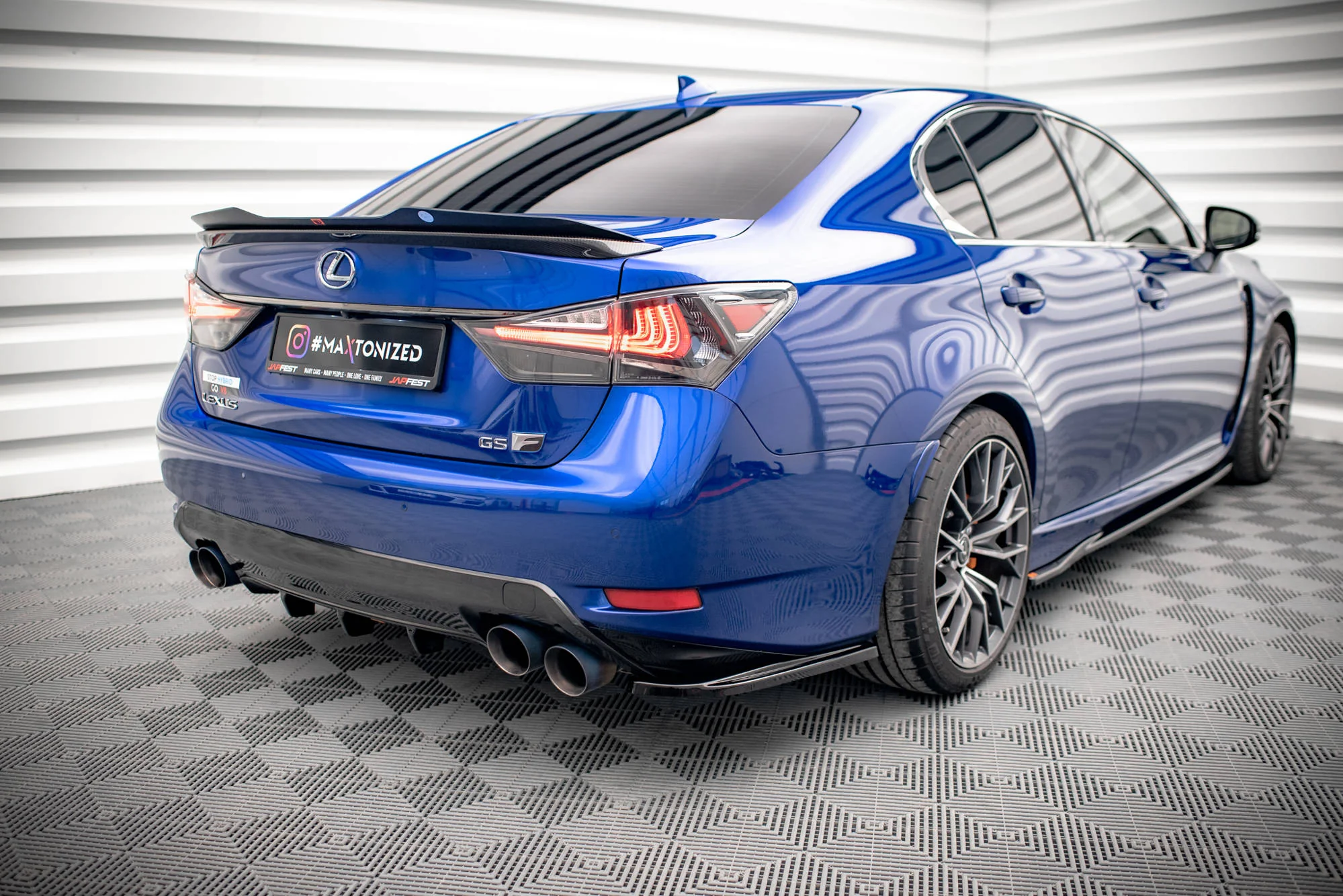 REAR SIDE SPLITTERS LEXUS GS F MK4 FACELIFT - Image 2