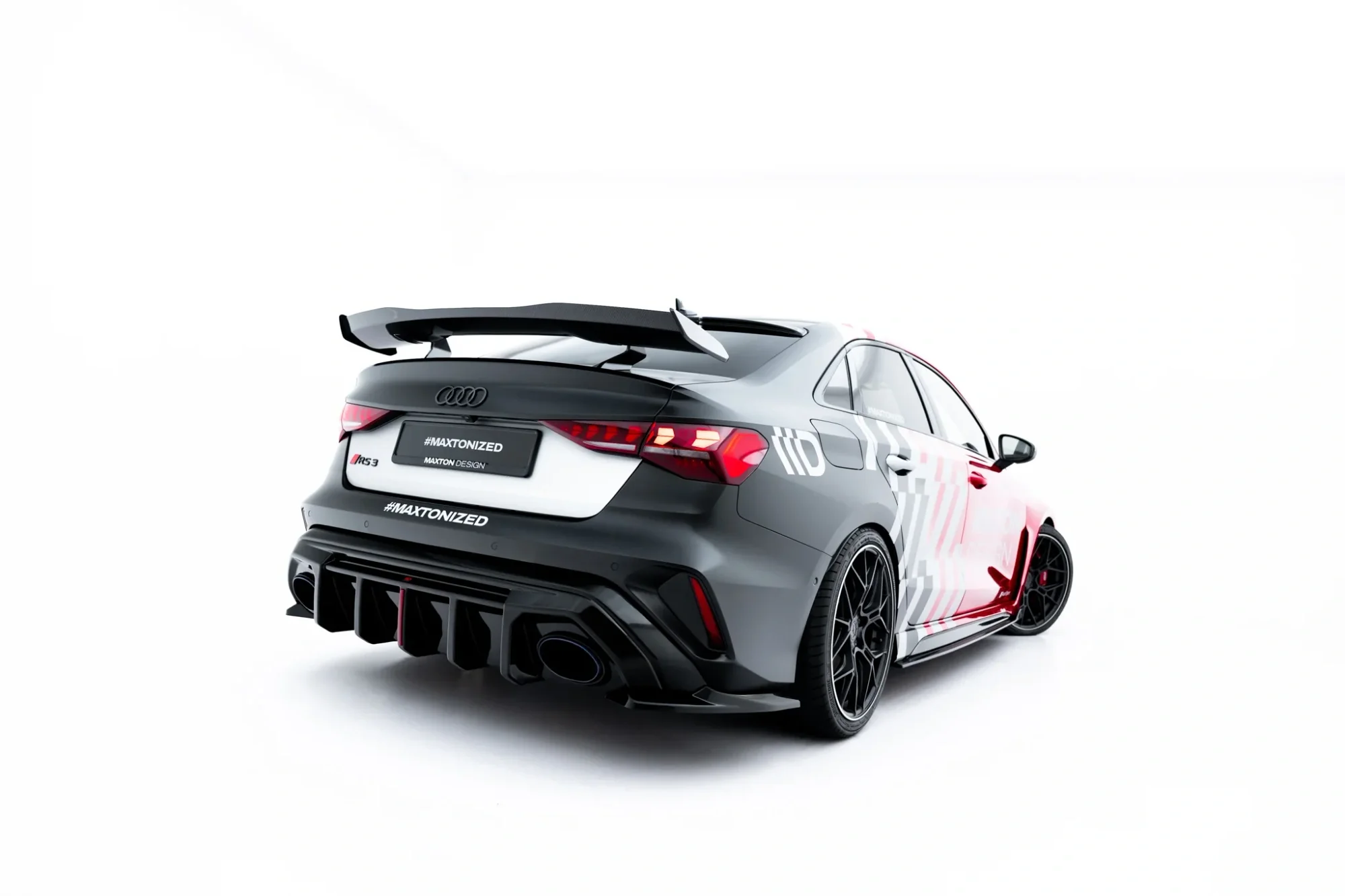Rear Side Splitters V.1 Audi RS3 Sedan 8Y Facelift (set for valance) - Image 3
