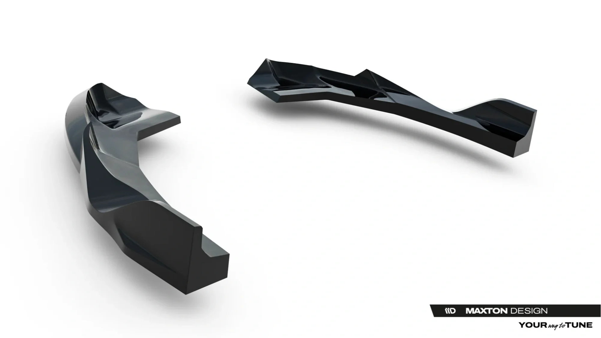 Rear Side Splitters V.2 Audi RS3 Sedan 8Y Facelift (set for valance) - Image 6