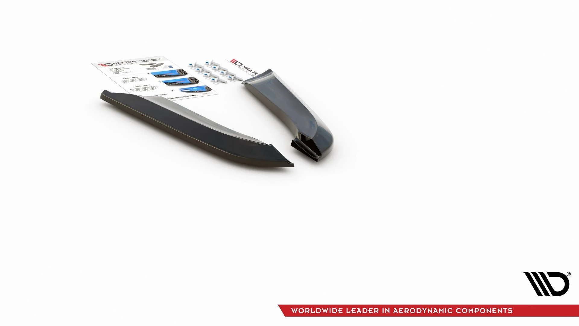 REAR SIDE SPLITTERS V.2 AUDI RS4 SEDAN B7 (set for Maxton valance) - Image 10