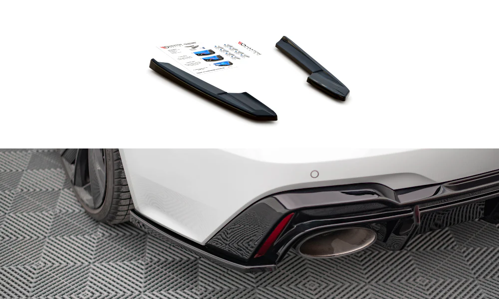 REAR SIDE SPLITTERS V.2 AUDI RS6 C8 / RS7 C8 (set for Maxton Valance)