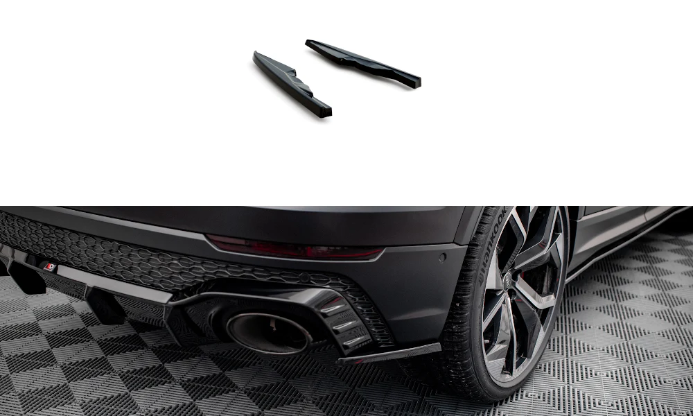 REAR SIDE SPLITTERS V.2 AUDI RSQ8 MK1 (set for Maxton valance)