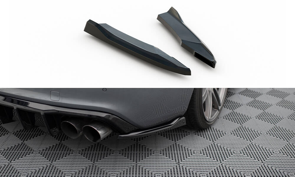 REAR SIDE SPLITTERS V.2 AUDI S5 COUPE 8T FACELIFT (set for Maxton valance)