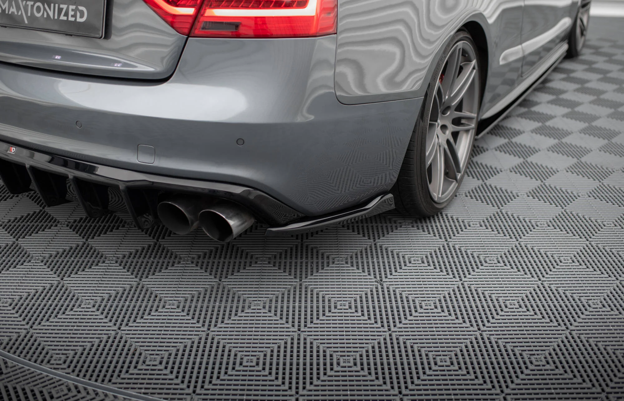 REAR SIDE SPLITTERS V.2 AUDI S5 COUPE 8T FACELIFT (set for Maxton valance) - Image 3