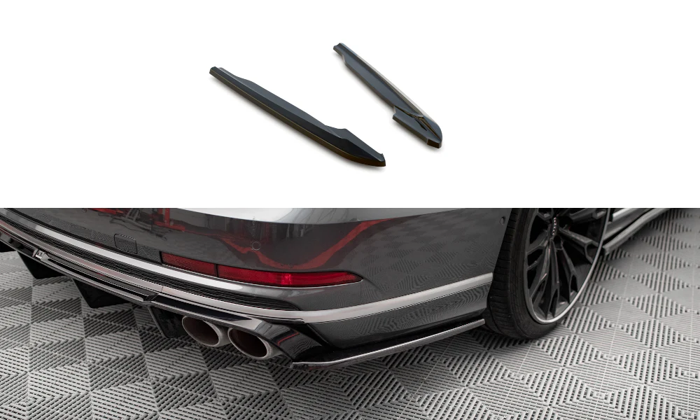 REAR SIDE SPLITTERS V.2 AUDI S8 D5 (SET FOR MAXTON VALANCE)