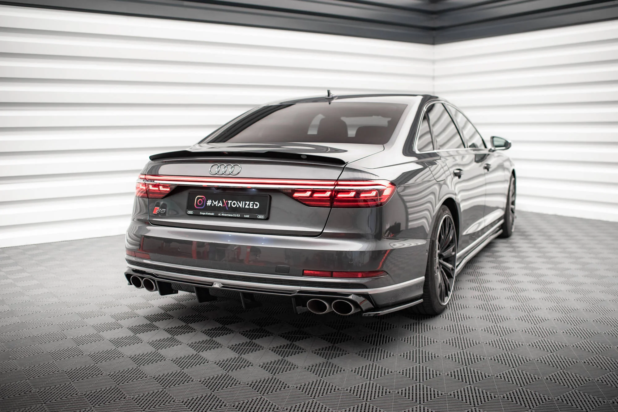 REAR SIDE SPLITTERS V.2 AUDI S8 D5 (SET FOR MAXTON VALANCE) - Image 4