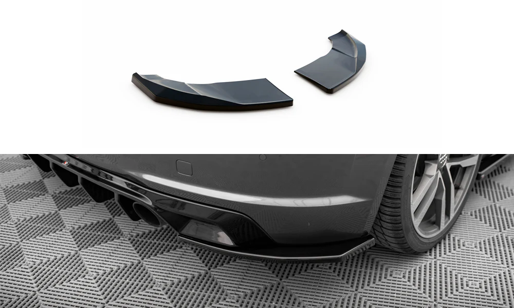 Rear Side Splitters V.2 Audi TT S-Line 8S (set for Maxton valance)