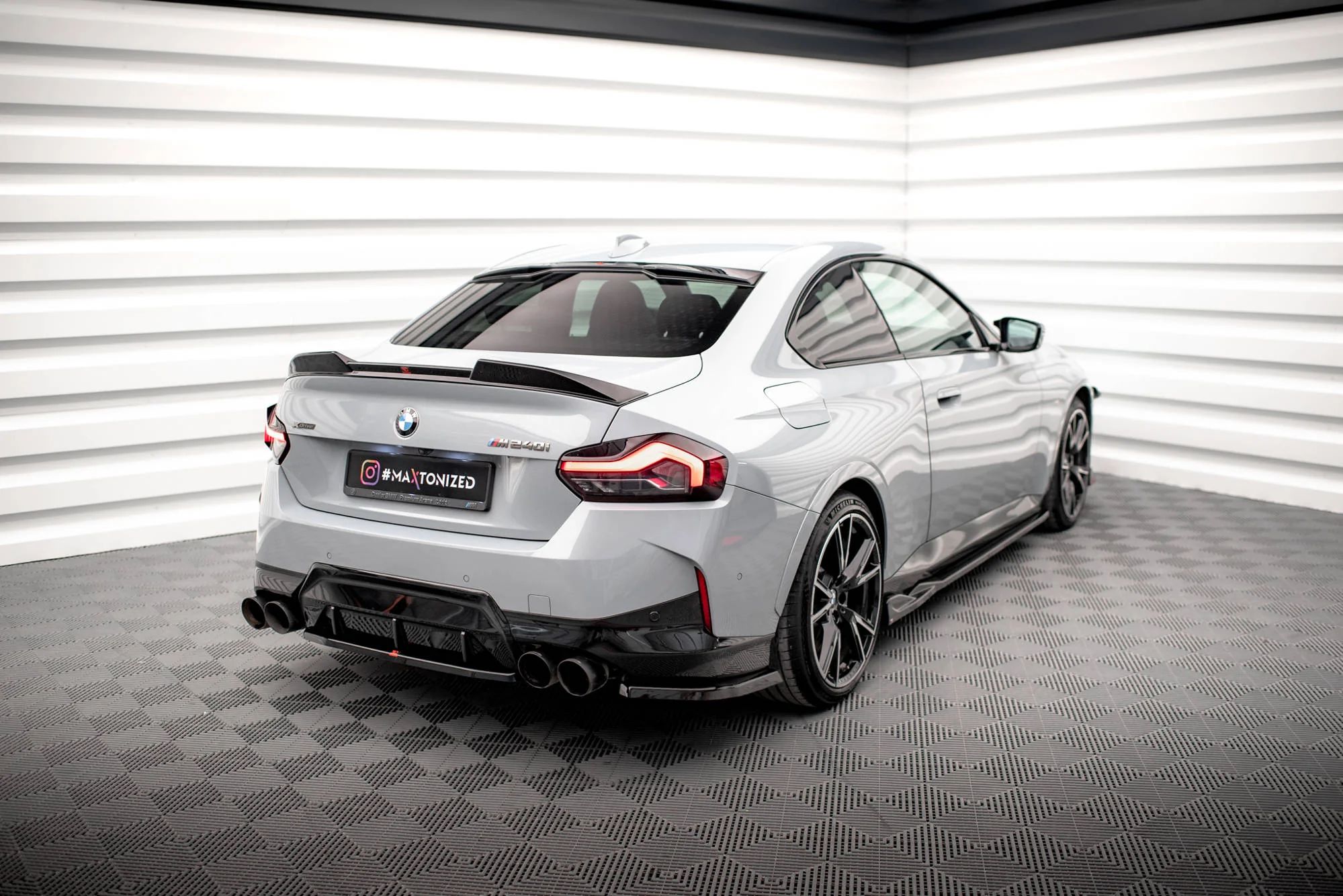 REAR SIDE SPLITTERS V.2 BMW 2 COUPE M240I G42 - Image 3
