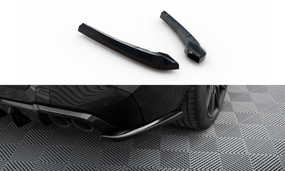 Rear Side Splitters V.2 BMW X3 M F97 / F97 Facelift (set for Maxton valance)