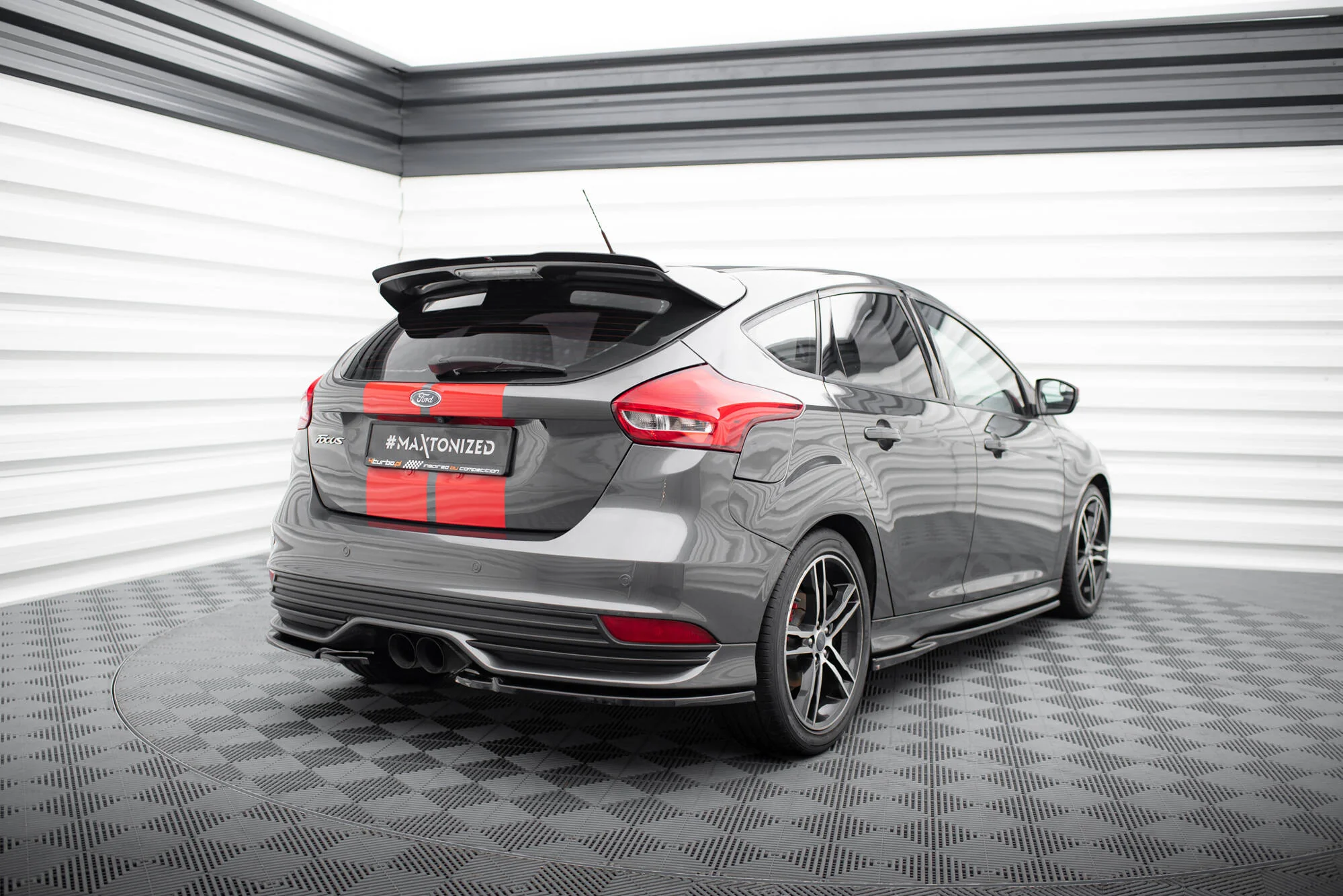 REAR SIDE SPLITTERS V.2 FORD FOCUS ST MK3 FACELIFT - Image 2