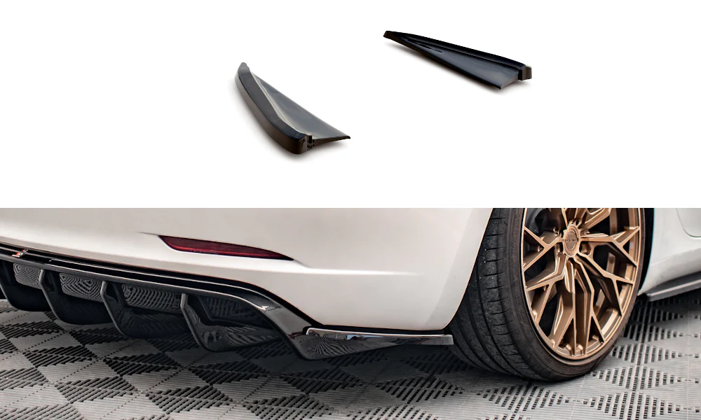 REAR SIDE SPLITTERS V.2 TESLA MODEL 3 (set for Maxton valance V.2)