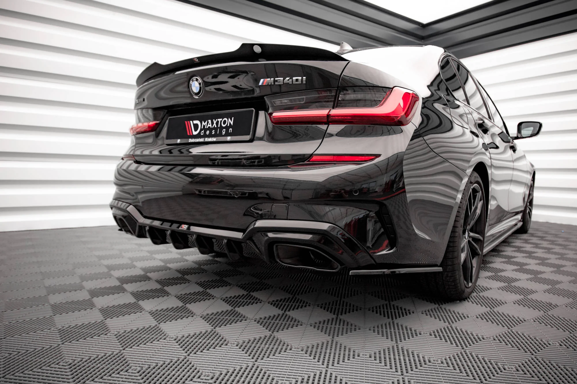 REAR SIDE SPLITTERS V.3 BMW 3 M-PACK / M340 G20 / G21 (set for Maxton Valance) - Image 2