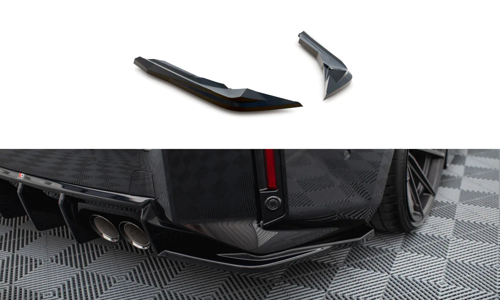 REAR SIDE SPLITTERS V.3 BMW M2 G87 (set for Maxton valance V.1)